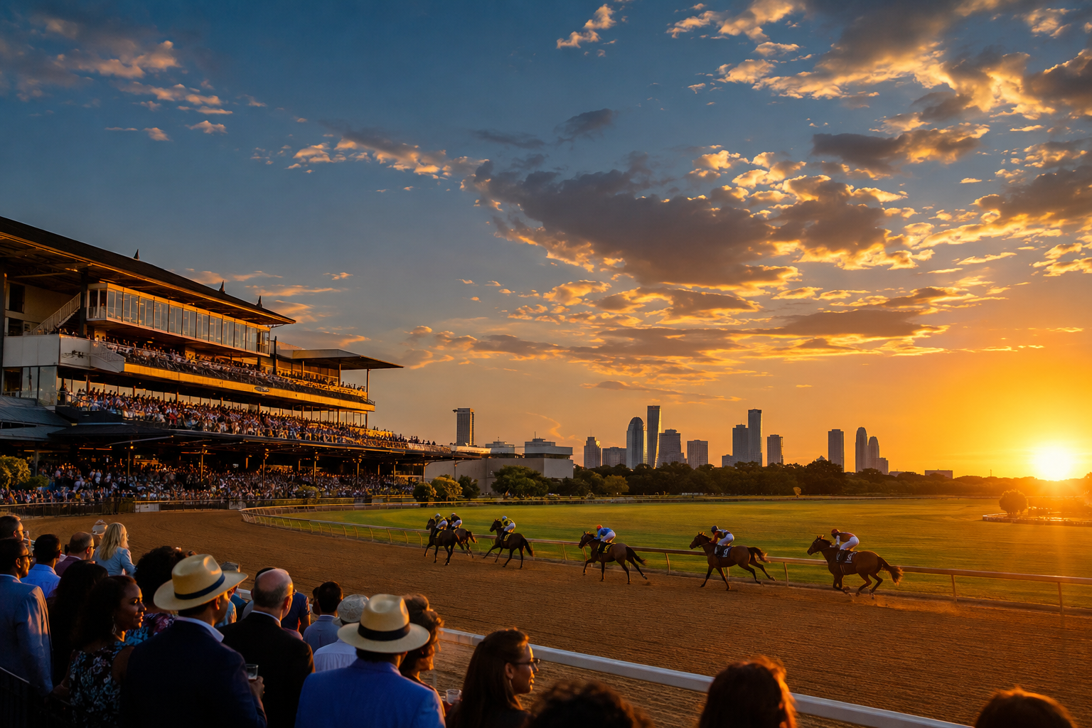 Temporary AI visual representing Sam Houston Race Park